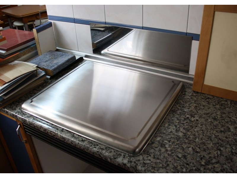Protection de table de cuisson pour cuisinière à gaz en acier inoxydable,  plaque de cuisson, plaque